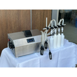 Dört Nozullu Yarı Otomatik Elektronik Sıvı Dolum Makinesi | 3ml - 3500ml Dolum Aralığı