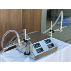 İki  Nozullu Yarı Otomatik Elektronik Yoğun Dolum Makinesi | 3ml - 3500ml Dolum Aralığı