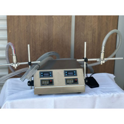 İki  Nozullu Yarı Otomatik Elektronik Yoğun Dolum Makinesi | 3ml - 3500ml Dolum Aralığı