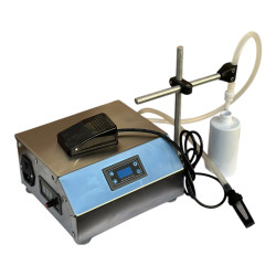 Tek Nozullu Yarı Otomatik Elektronik Sıvı Dolum Makinesi | 3ml - 3500ml Dolum Aralığı