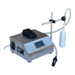 Tek Nozullu Yarı Otomatik Elektronik Sıvı Dolum Makinesi | 3ml - 3500ml Dolum Aralığı