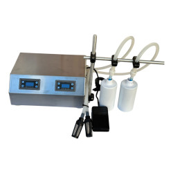 İki Nozullu Yarı Otomatik Elektronik Sıvı Dolum Makinesi | 3ml - 3500ml Dolum Aralığı
