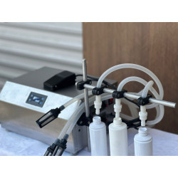 Üç Nozullu Yarı Otomatik Elektronik Sıvı Dolum Makinesi | 3ml - 3500ml Dolum Aralığı
